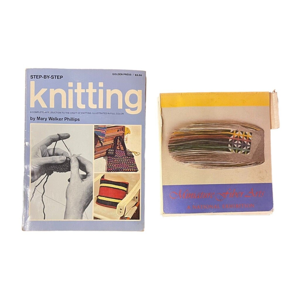 Vintage Fiber Arts Books 1967 & 1980 Soft Cover